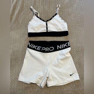 Nike pro shots and sport top